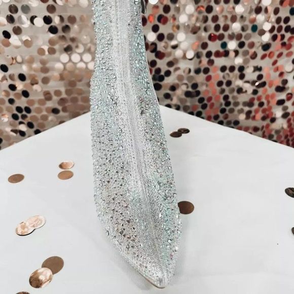 Rhinestone Booties-Silver - Picture 9 of 11